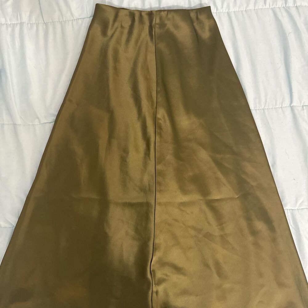 Unbranded Women's Gold and Khaki Skirt